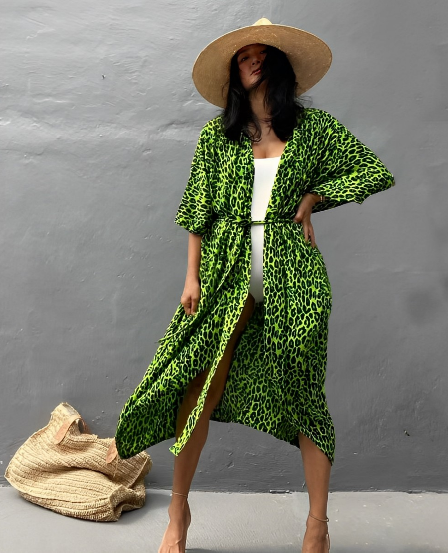Elarova | Damen Strand-Kimono-Robe Leichtes Material & Elegantes Design