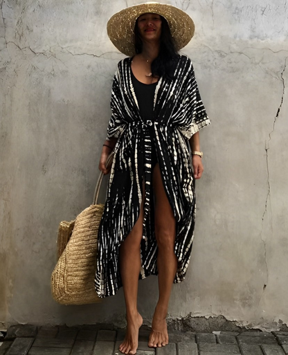 Elarova | Damen Strand-Kimono-Robe Leichtes Material & Elegantes Design