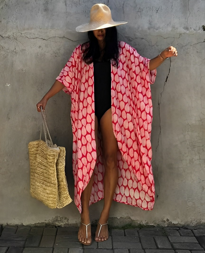 Elarova | Damen Strand-Kimono-Robe Leichtes Material & Elegantes Design