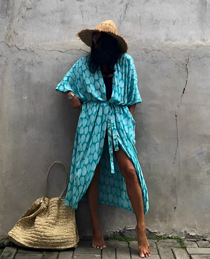 Elarova | Damen Strand-Kimono-Robe Leichtes Material & Elegantes Design