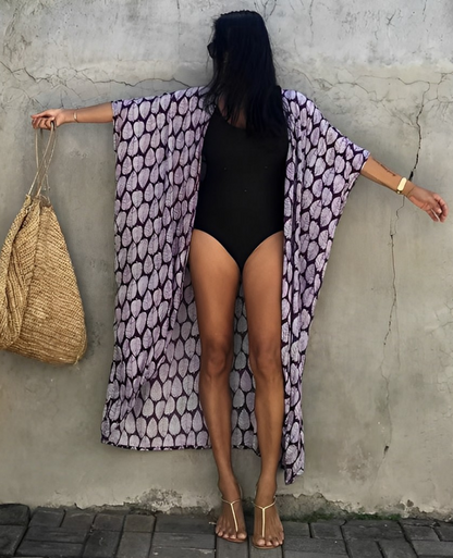 Elarova | Damen Strand-Kimono-Robe Leichtes Material & Elegantes Design