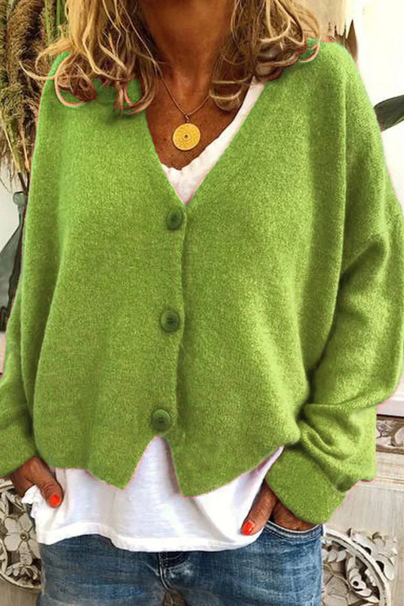 Elarova | Damen Strickjacke Kurz Rot