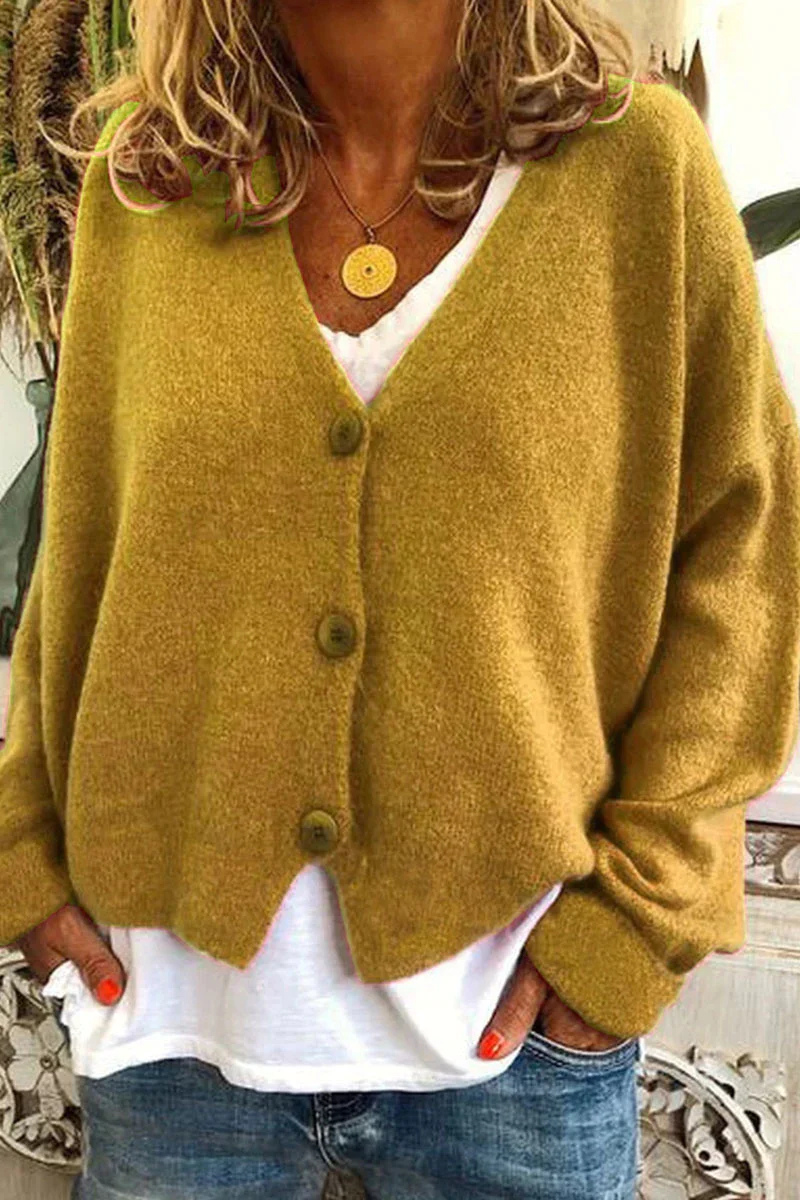 Elarova | Damen Strickjacke Kurz Rot