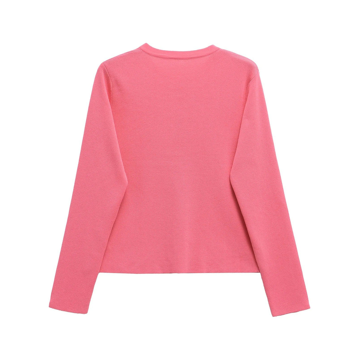 Elarova | Damen Strickjacke mit knöpfbarem Design und elegantem Rundhalsausschnitt