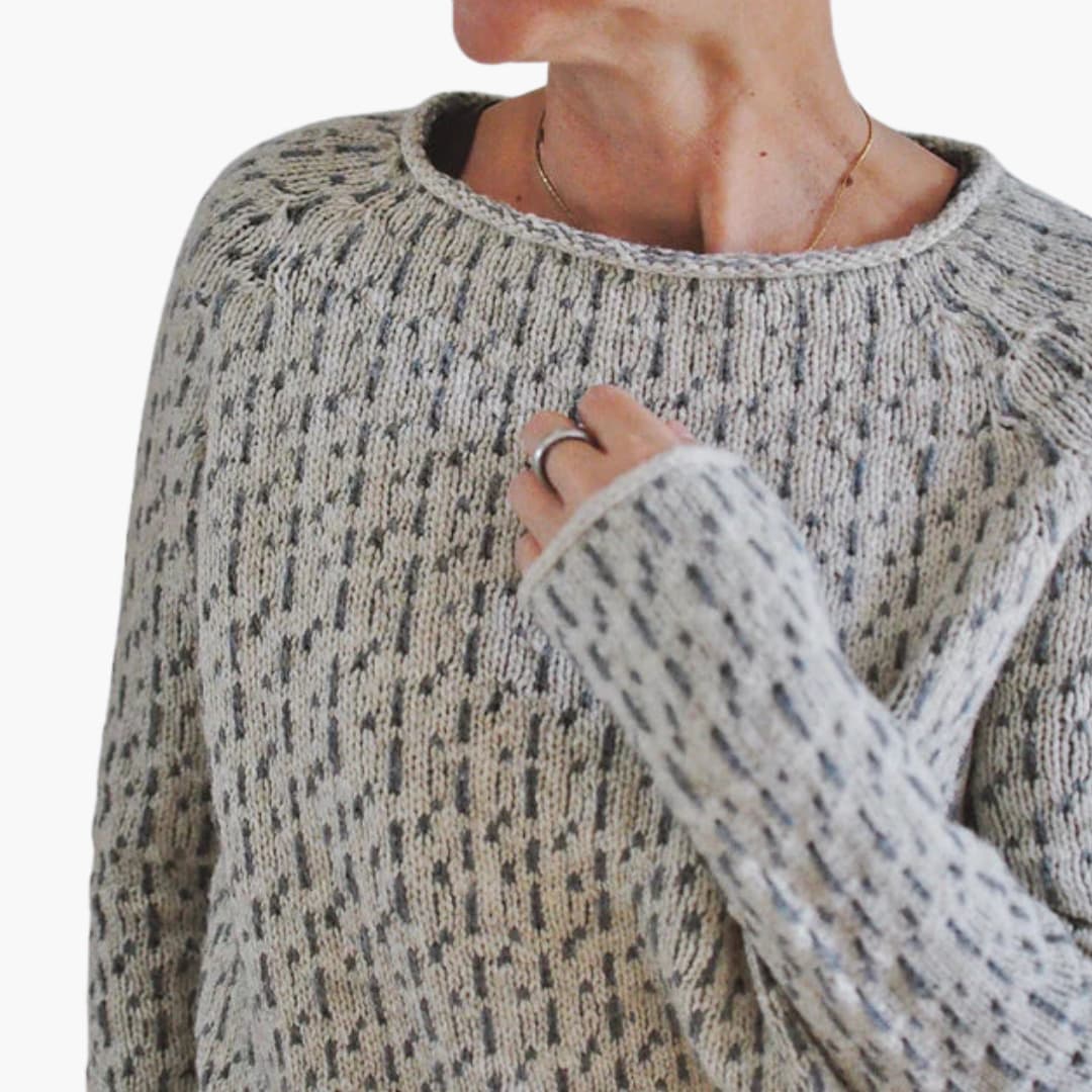 Elarova | Damen Strickpullover mit Rundhalsausschnitt und langen Ärmeln