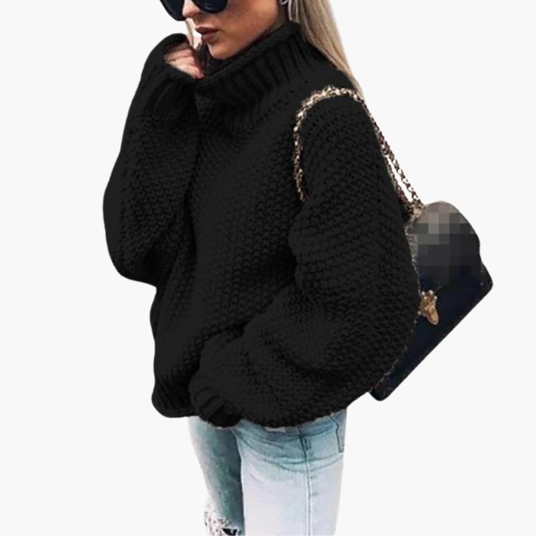 Elarova | Damen Strickpullover mit langen Ärmeln
