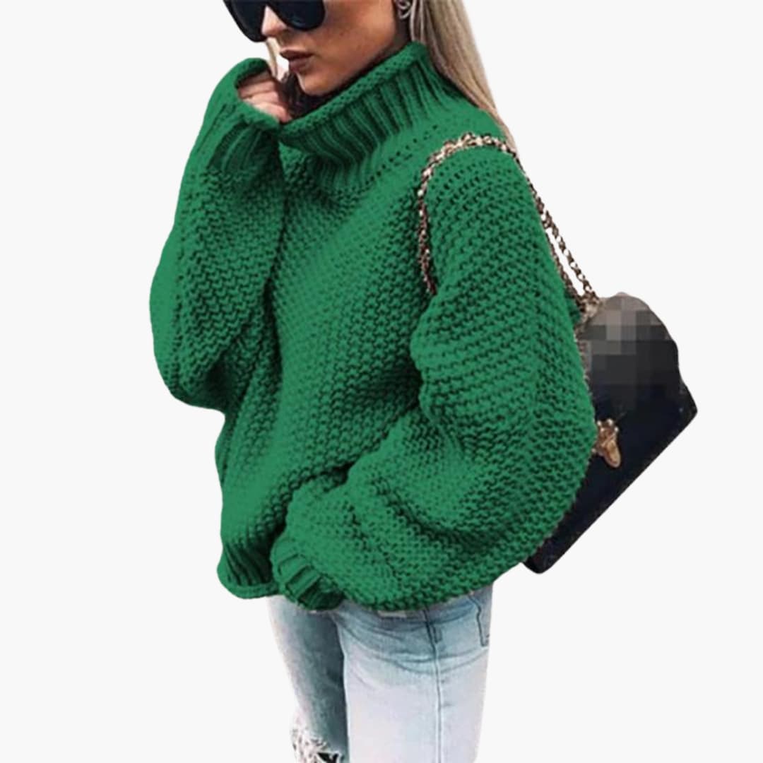 Elarova | Damen Strickpullover mit langen Ärmeln