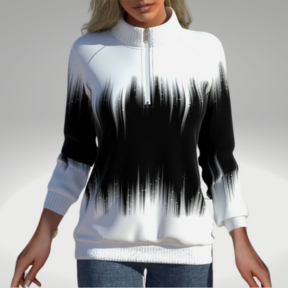 Elarova | Damen Sweatshirt mit Farbverlaufdruck