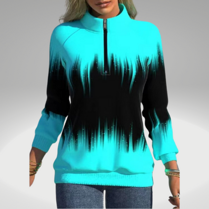 Elarova | Damen Sweatshirt mit Farbverlaufdruck