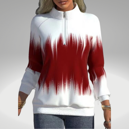 Elarova | Damen Sweatshirt mit Farbverlaufdruck