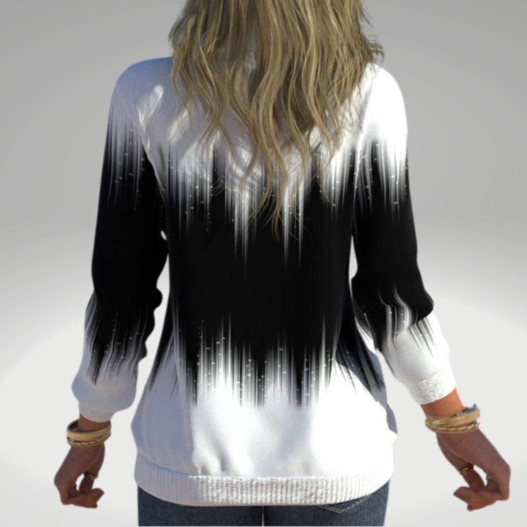 Elarova | Damen Sweatshirt mit Farbverlaufdruck