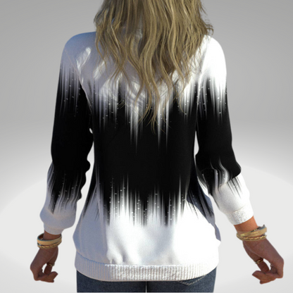 Elarova | Damen Sweatshirt mit Farbverlaufdruck