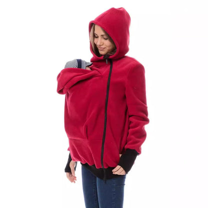 Elarova | Damen Tragejacke aus kuscheligem Fleece mit verlängertem Schnitt