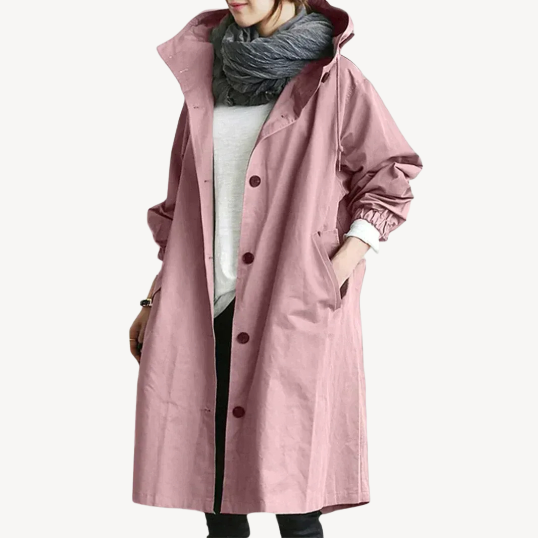Elarova | Damen-Trenchcoat aus Baumwolle