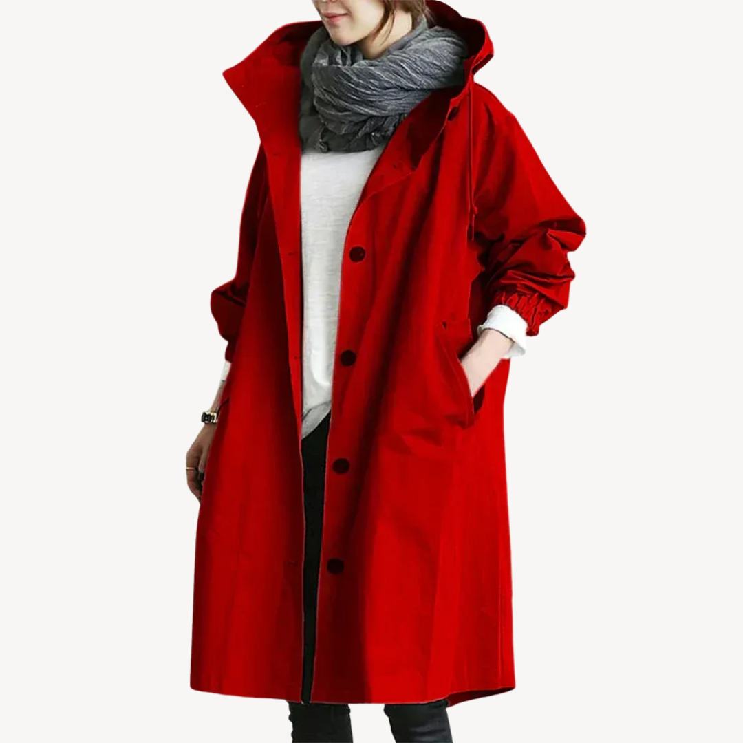 Elarova | Damen-Trenchcoat aus Baumwolle