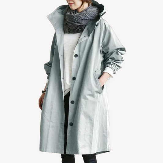 Elarova | Damen-Trenchcoat aus Baumwolle