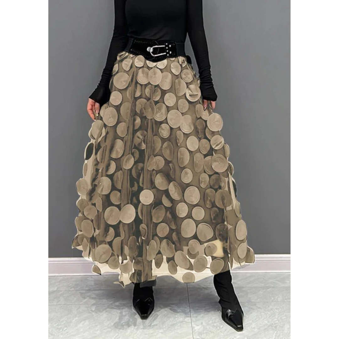 Elarova | Damen Tüllrock Mit Hochtailliertem Design & Fließendem Schnitt