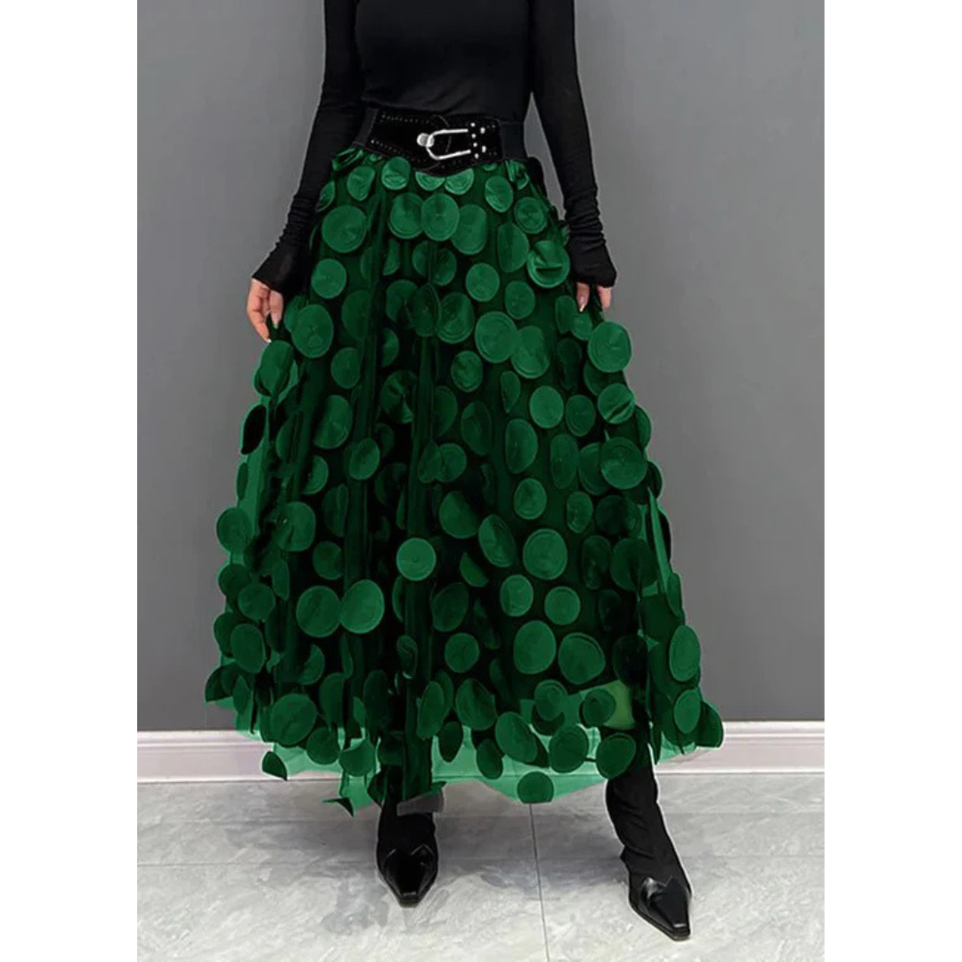 Elarova | Damen Tüllrock Mit Hochtailliertem Design & Fließendem Schnitt