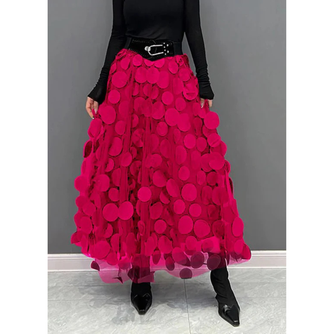Elarova | Damen Tüllrock Mit Hochtailliertem Design & Fließendem Schnitt