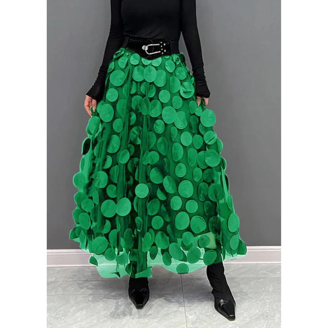 Elarova | Damen Tüllrock Mit Hochtailliertem Design & Fließendem Schnitt