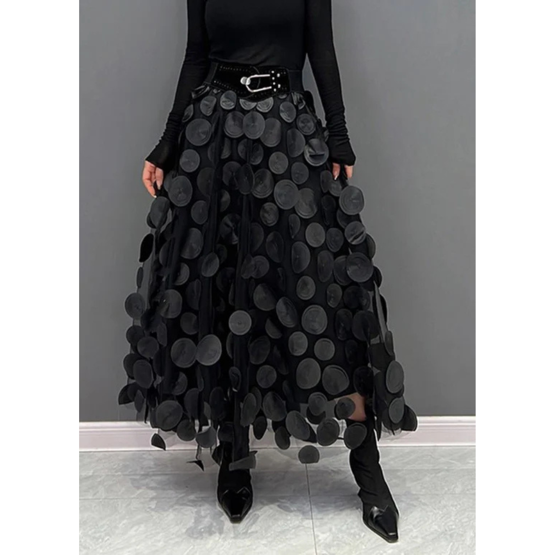 Elarova | Damen Tüllrock Mit Hochtailliertem Design & Fließendem Schnitt