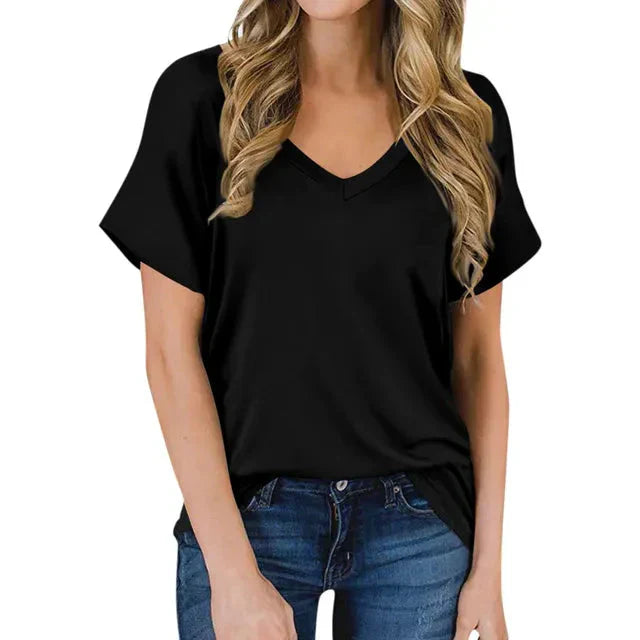 Elarova | Damen V-Ausschnitt T-Shirt