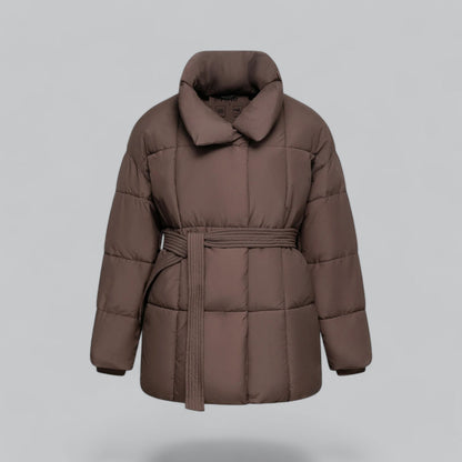 Elarova | Damen Winterjacke mit Gürtel