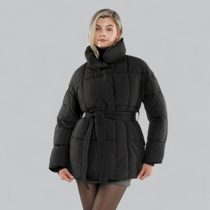 Elarova | Damen Winterjacke mit Gürtel
