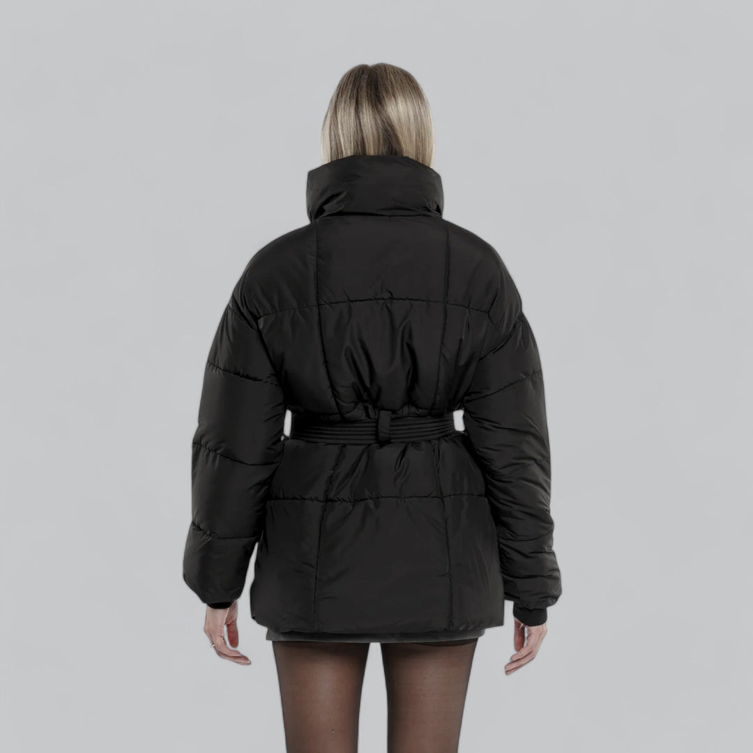 Elarova | Damen Winterjacke mit Gürtel