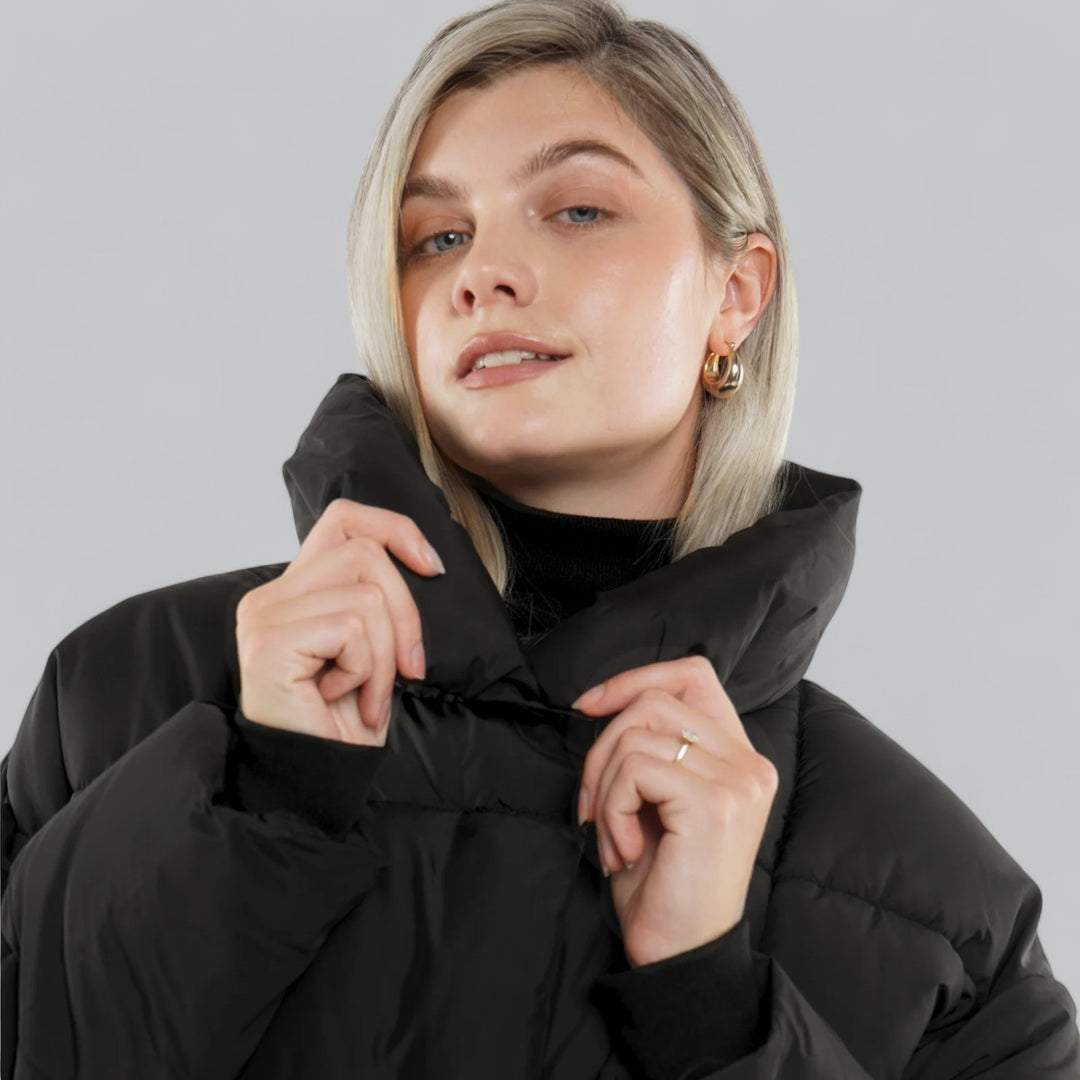 Elarova | Damen Winterjacke mit Gürtel