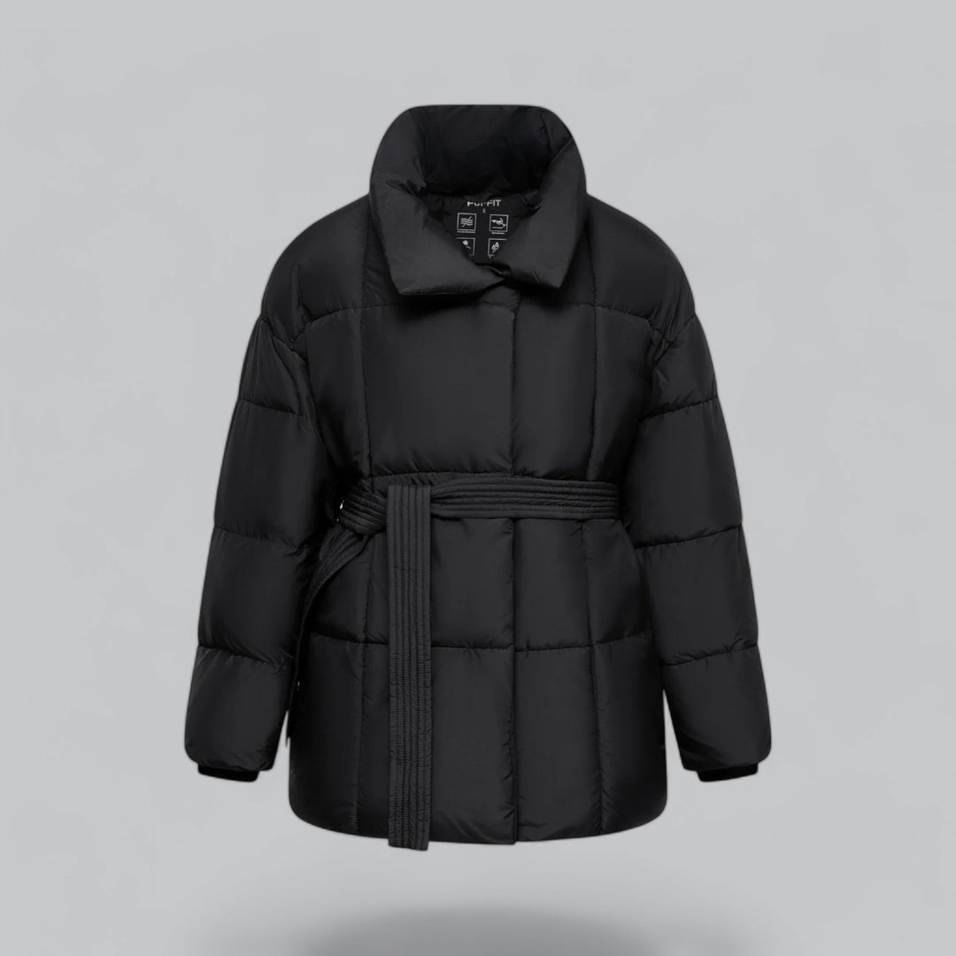 Elarova | Damen Winterjacke mit Gürtel