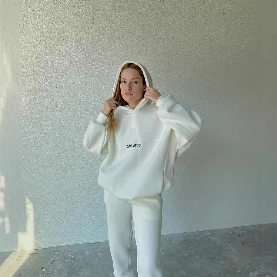Elarova | Damen bequemer Hoodie mit weitem Schnitt und praktischen Kängurutaschen