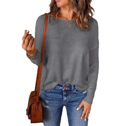 Elarova | Damen bequemer Strickpullover mit weitem Schnitt und lässiger Silhouette