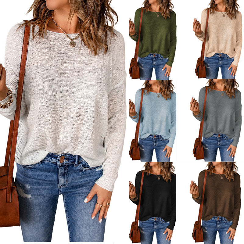 Elarova | Damen bequemer Strickpullover mit weitem Schnitt und lässiger Silhouette