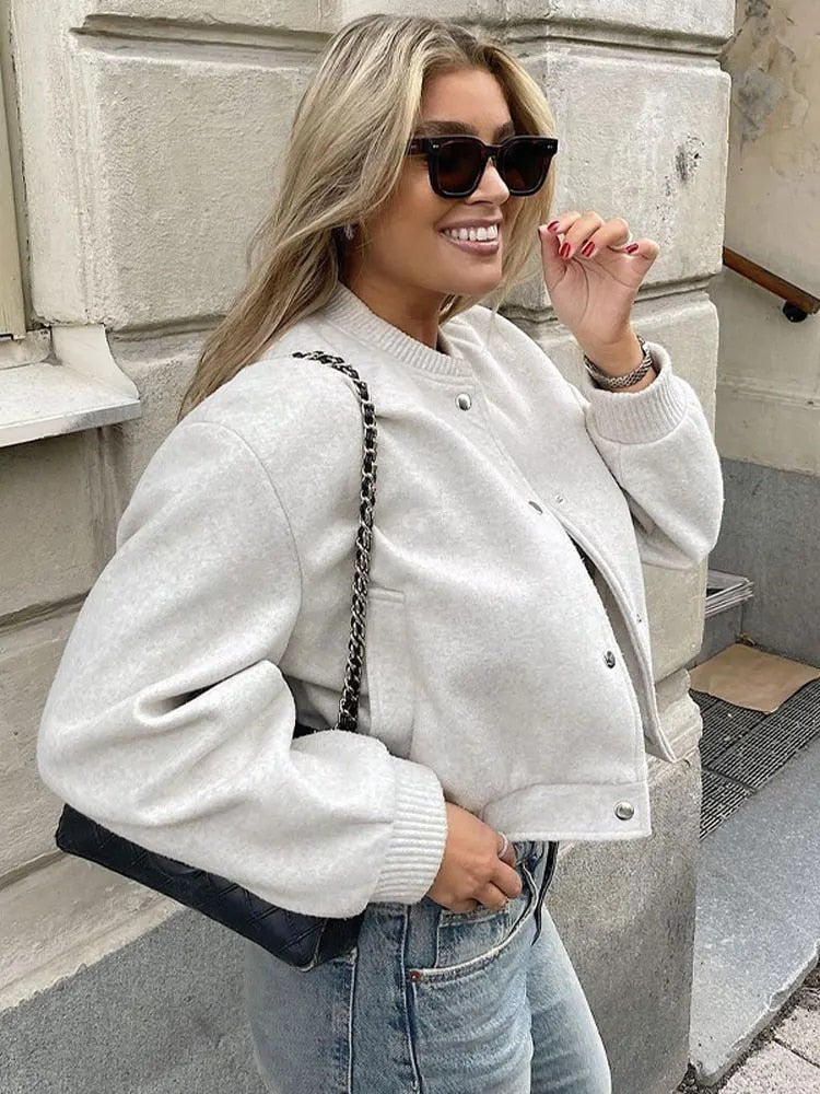 Elarova | Damen cropped Bomberjacke für lässigen Streetstyle