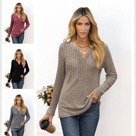 Elarova | Damen gestreifter Pullover im lässigen Schnitt von