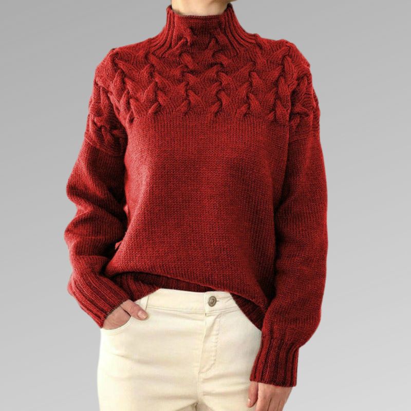 Elarova | Damen klassischer gemütlicher Pullover