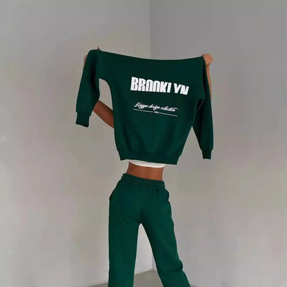 Elarova | Damen lässiger FleeceHoodie und Jogginghose Set mit praktischem Kordelzug und hochwertiger Baumwollmischung