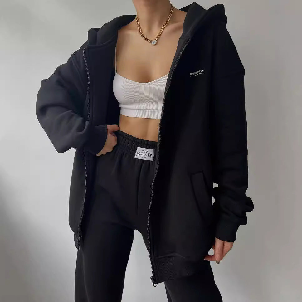 Elarova | Damen lässiger Oversized Hoodie mit durchgehendem Reißverschluss und praktischen Kängurutaschen