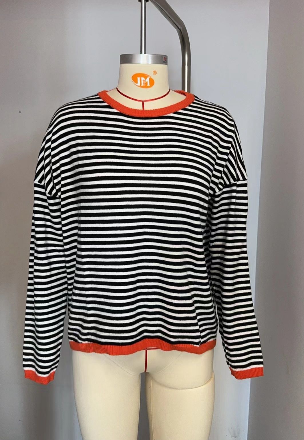 Elarova | Damen lässiger gestreifter Pullover