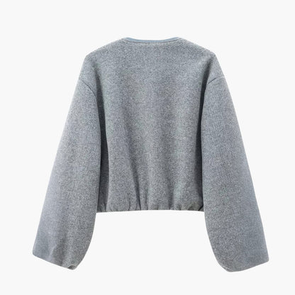 Elarova | Damenjacke mit Ballonärmeln und kurzem Saum