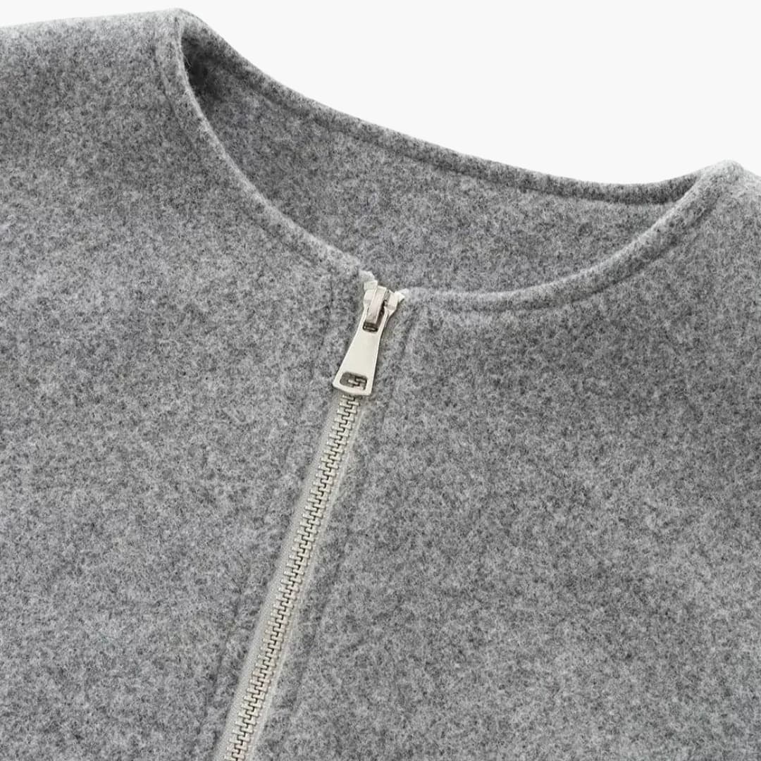 Elarova | Damenjacke mit Ballonärmeln und kurzem Saum