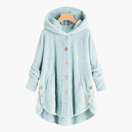 Elarova | Damenjacke mit Kapuze und Knopfverschluss