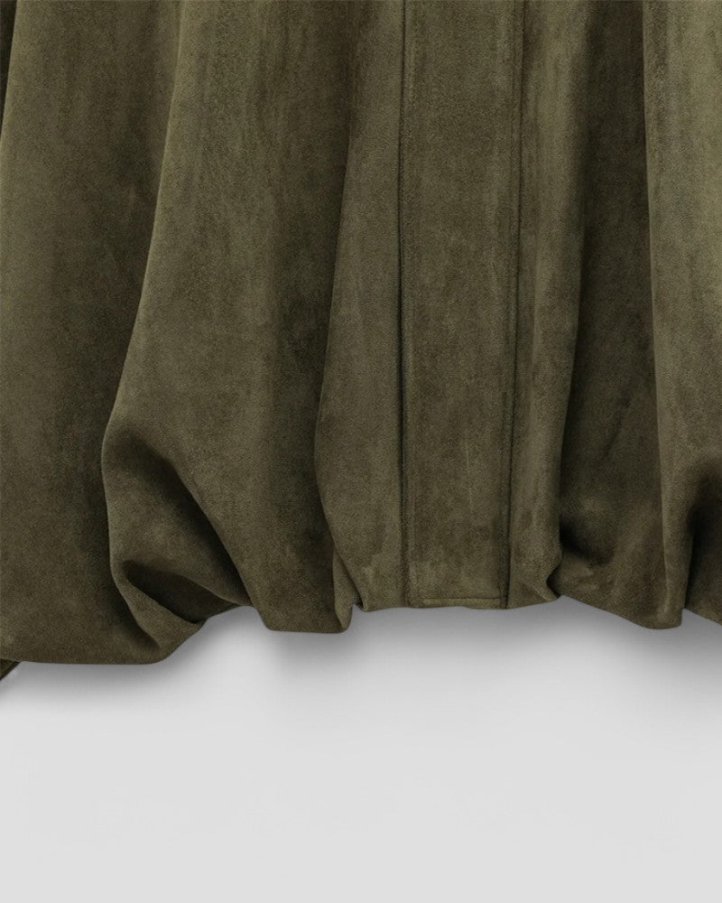 Elarova | Damenjacke mit Kragen aus Wildlederimitat