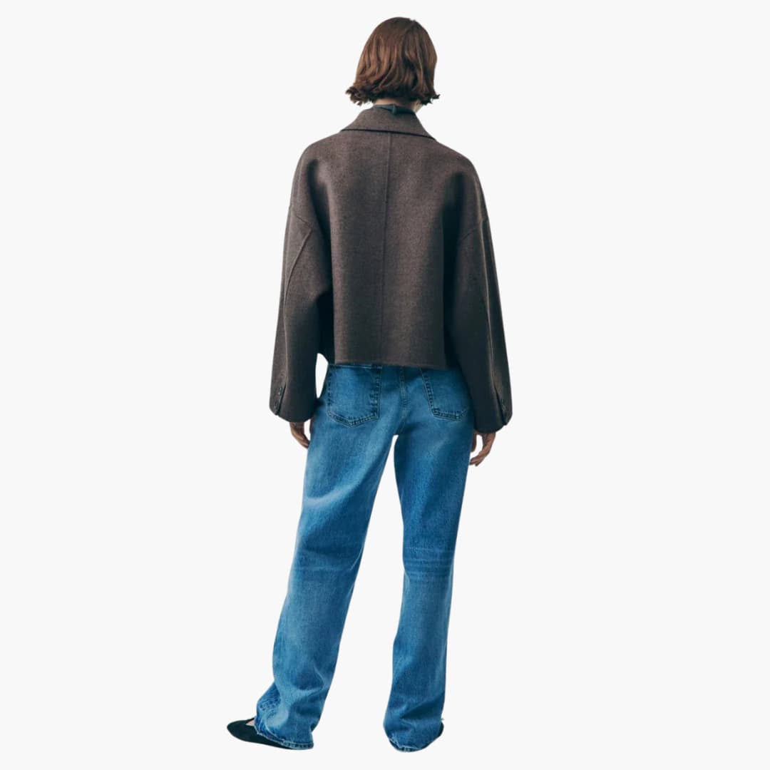 Elarova | Damenjacke mit Oversized-Passform und Knopfverschluss