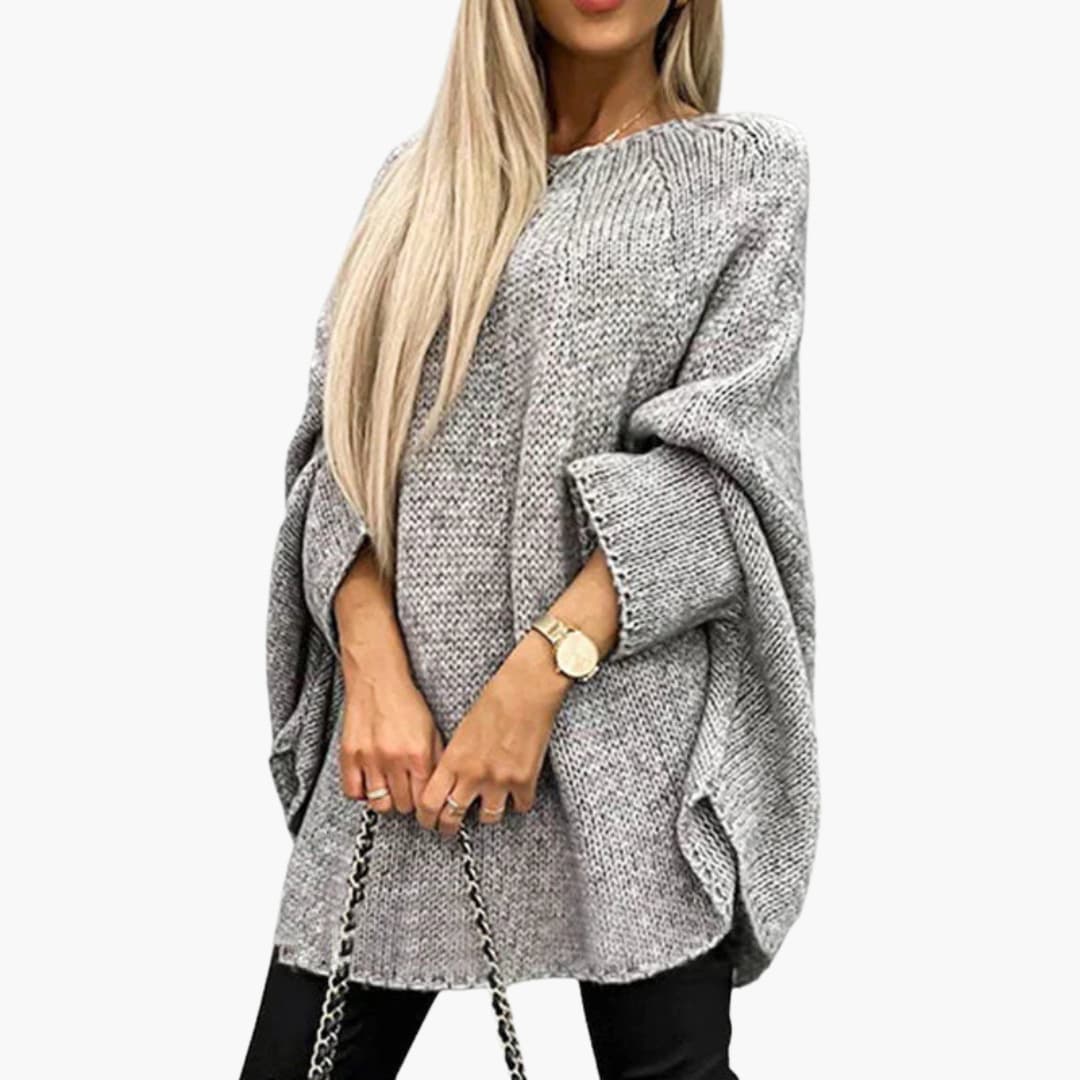 Elarova | Damenpullover mit Rollkragen und geripptem Saum