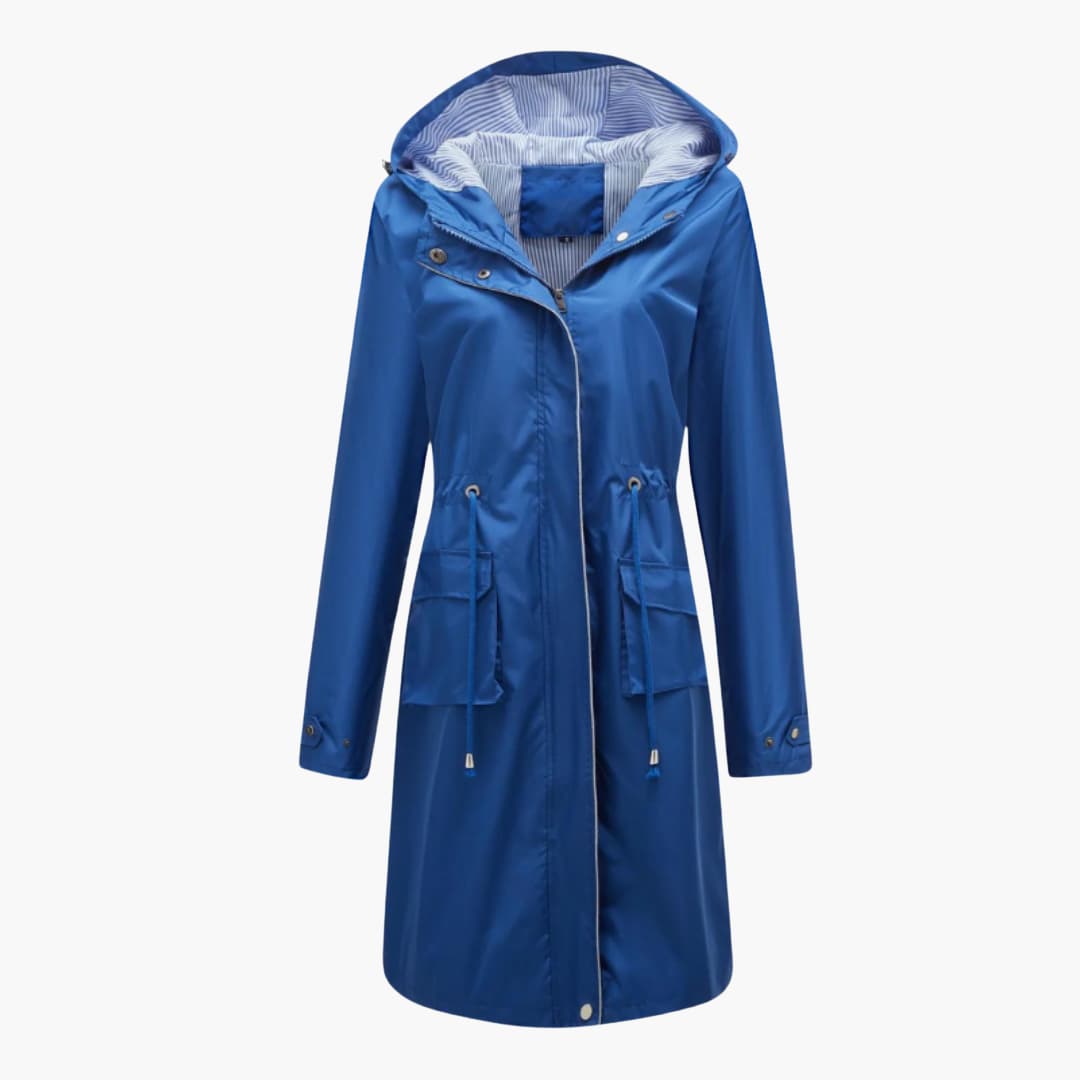 Elarova | Damen’s Kapuzen Trenchcoat mit verstellbarer Taille