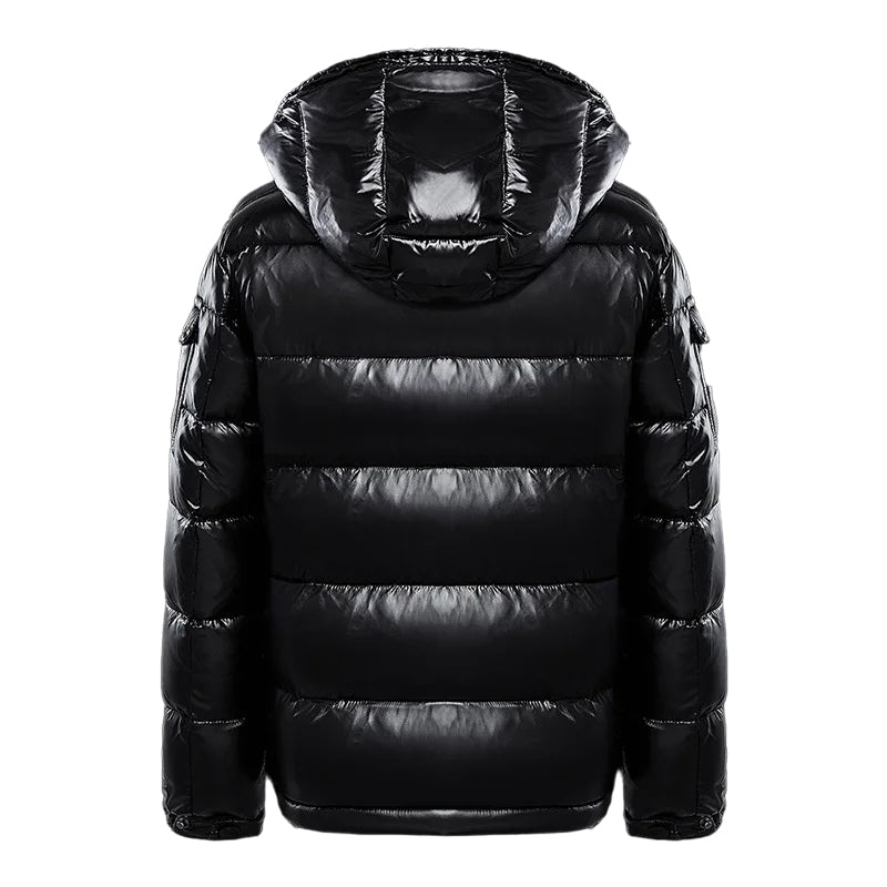 Elarova | Daunenjacke Schwarz Glänzend