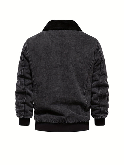 Elarova | Denim-Fleece-Jacke für Herren