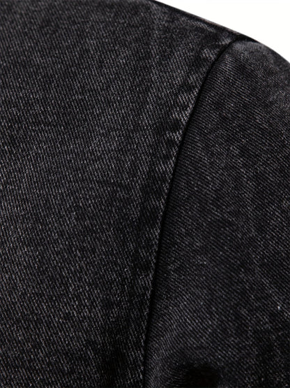 Elarova | Denim-Fleece-Jacke für Herren